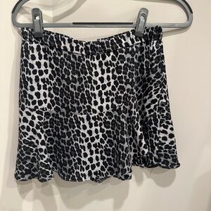 Cheetah print skirt